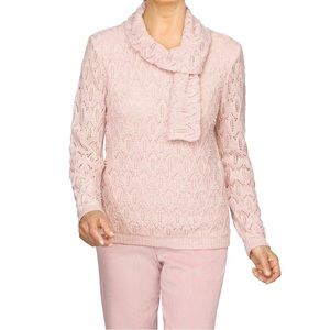 Alfred Dunner
Women's Pointelle Scarf Sweater